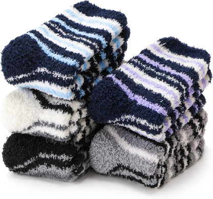 EBMORE Womens Fuzzy Socks Slipper Fluffy Cozy Comfy Cabin Plush Warm Winter Sleep Home Soft Socks