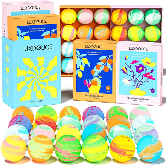 24 Pack Bath Bombs Gift Set for Women, Mother’s Day Gift for Mom