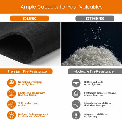 TILYMOL Fireproof Document Bag (5200℉) with Upgraded Heat Insulated Layers
