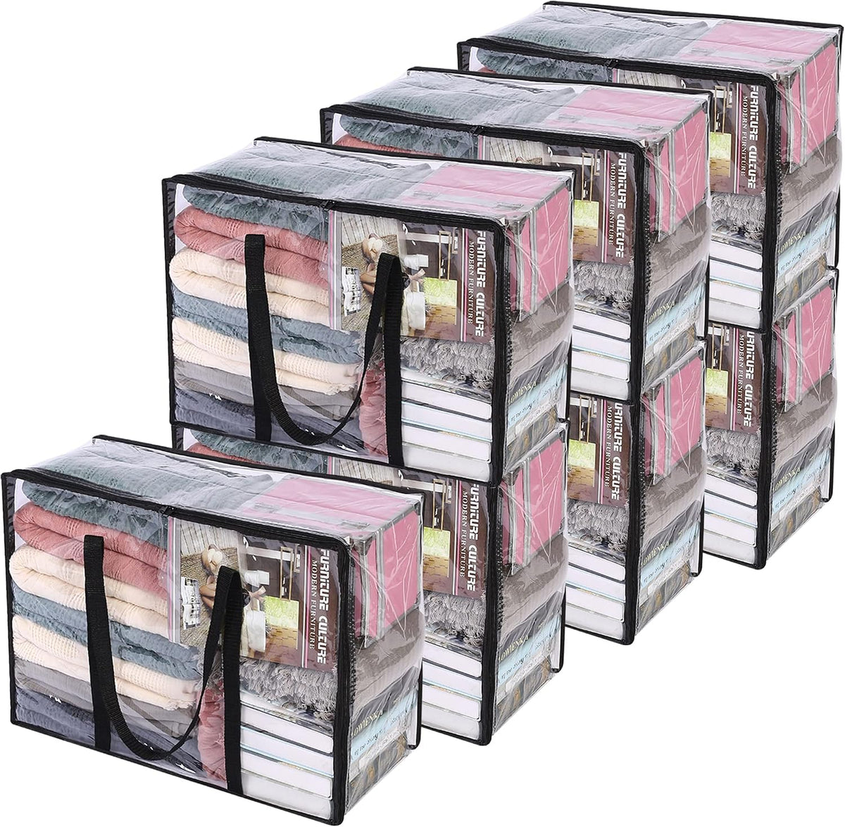 Vieshful Clear Storage Bags for Clothes Blanket Comforter & Bedding