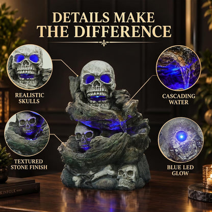 Sunlinua Natural Rocks Tabletop Water Fountain Indoor Water Fountains with 4-Tier Soothing Sound Desktop Waterfall with DIY Decoration for Meditation Desk Home Office Decor(Indoor Electrical Plug)