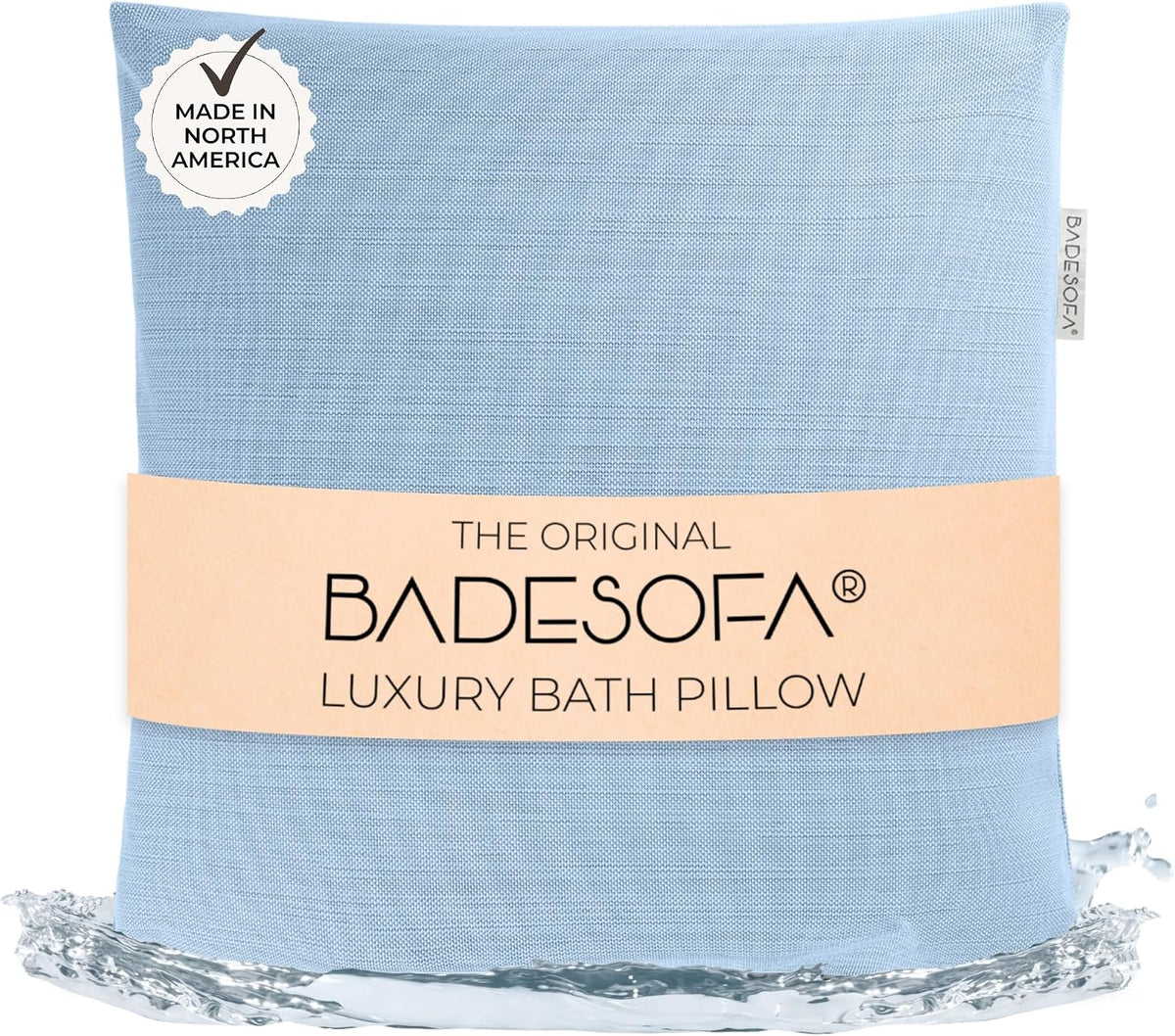BADESOFA® Luxury Bath Pillow M in Ivory, Quick-Drying Bath Back Pillow