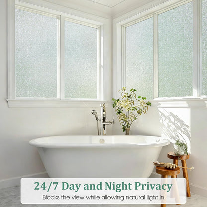 Coavas Blackout Window Privacy Film, Geometric Pattern, 11.8" x 78.7"