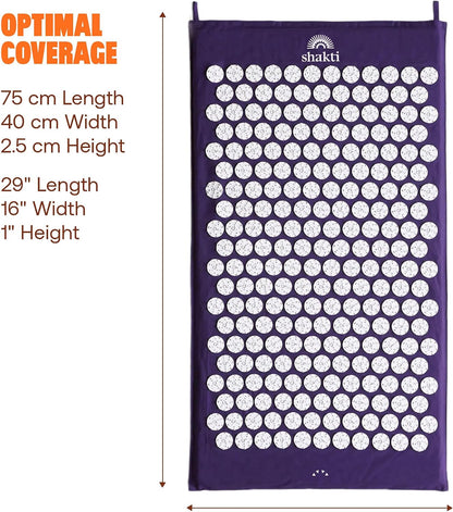 ShaktiMat Acupressure Mat for Relaxation, Massage Muscles, Aid Sleep & Unlock Inner Tension, Similar to Acupuncture, No Needles Required