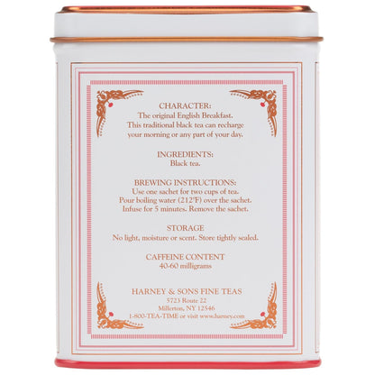 Harney & Sons Black Tea, English Breakfast, 20 Sachets