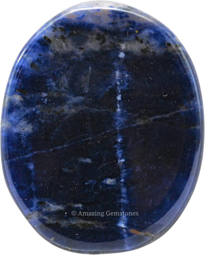 Amazing Gemstone Labradorite Thumb Worry Stone, Anxiety Stone, Healing Crystals - Piedra Crystal Fidget for Gift, Meditation, Calming, Relaxation, Stress Relief - Colors C
