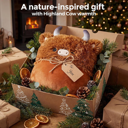 Mewaii Ultimate Softness Highland Cow Wearable Blanket Hoodie –Expertly Designed for American Body Full Coverage with Easy Movement Oversized Warm Cozy Flannel Blanket Cute Highland Cow Gift for Women