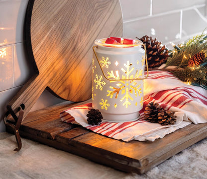 Candle Warmers ETC. Vintage Bulb Illumination Fragrance Warmer- Light-Up Warmer for Warming Scented Candle Wax Melts and Tarts to Freshen Room, Apothecary