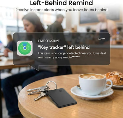 MFi Certified Wallet Tracker Card Compatible with Apple Find My Air Tag iOS