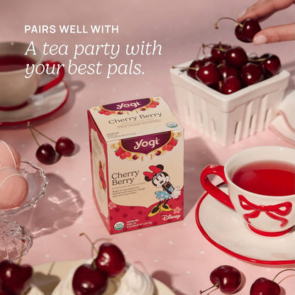 Yogi Cherry Berry Fruit Tea, 16 Tea Bags (4 Pack)
