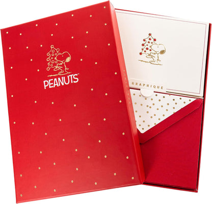 Graphique Peanuts Scallop List Pad, Cute Memo Notepad for To Do Lists and Daily Notes, 80 Perforated Sheets, Luxe Sketch Paper, Slim Desk Pad for Office, Home, School, Daily Planning