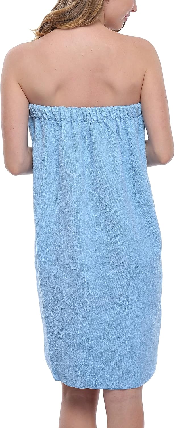 goodmansam Women's Shower Wrap Robes Spa Body Wrap Bathrobe Ultra Absorbent Cover up Towels