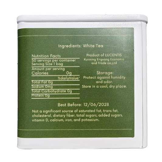 Premium White Tea from Fuding – 15 Tea Bags, 105g / 3.7oz – Chinese Bai Cha with Delicate Aroma, Naturally Sweet Taste, Antioxidant-Rich, 福鼎白茶