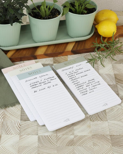 ZICOTO Beautiful Magnetic Notepads for Fridge - Set Of 4 Modern Note Pads