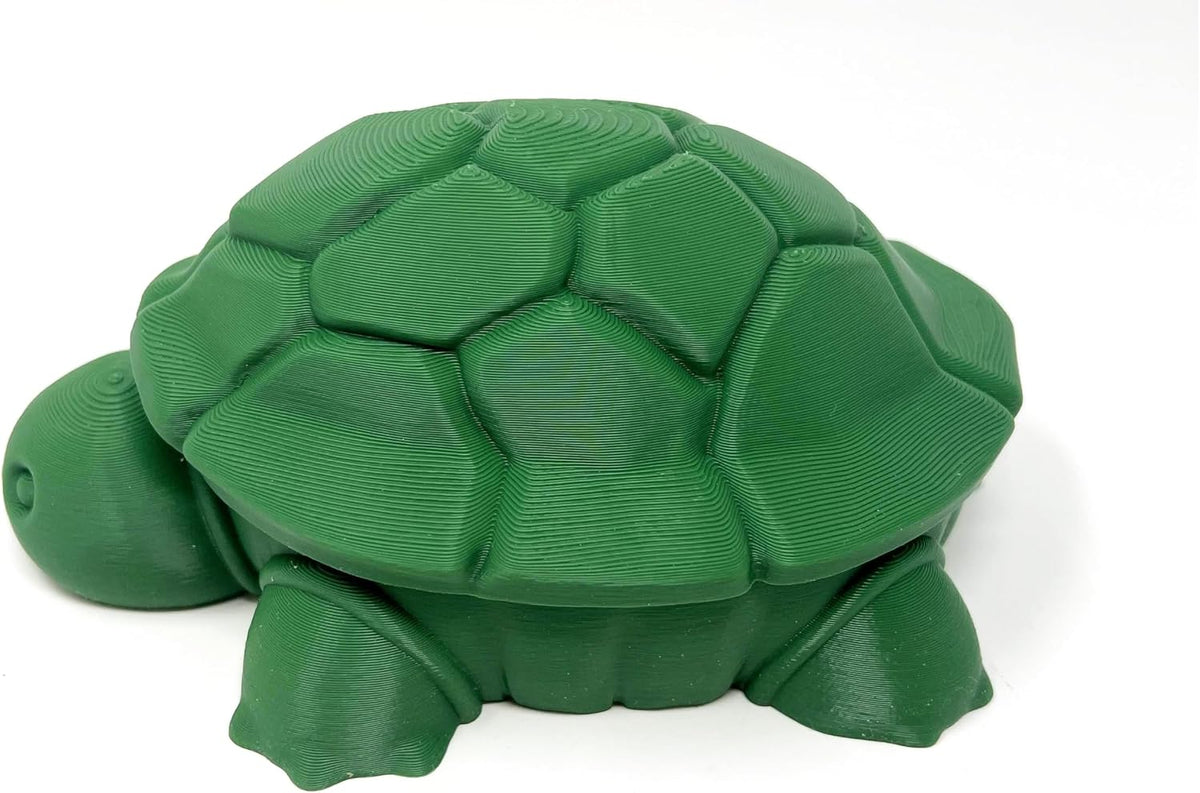 Munnygrubbbers - Mini Desktop Turtle Sand Box - 6 x 6 in - Stress Relief - Made in USA - Includes Moldable Play Sand and Mini Tool - Novelty Gift - Desktop Decor - Zen Garden - (Green)