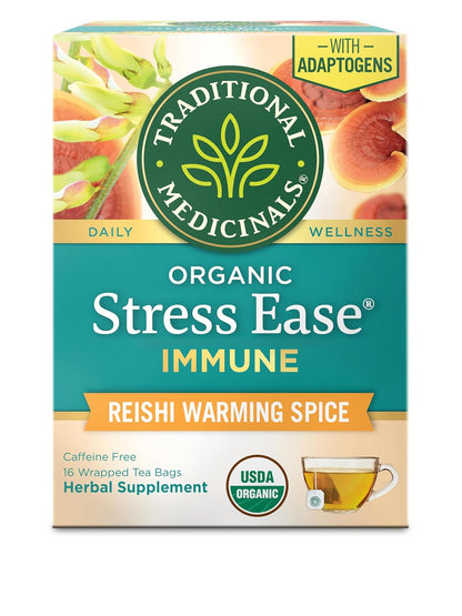 Traditional Medicinals Organic Stress Ease Immune, 16 Tea Bags