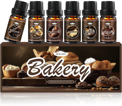 Auelife Men Essential Oils Set for Diffusers for Home, 6x10ml Scented Oil