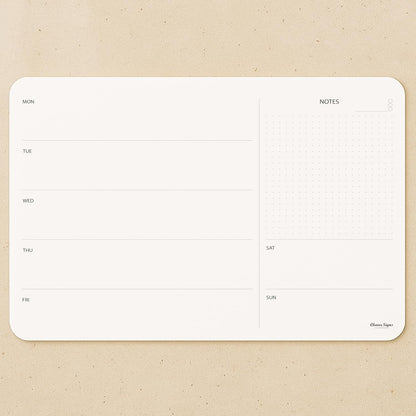 Weekly Planner Pad, Weekly To Do List Notepad, Tear Off Undated Weekly Planner Notepad, 50 Sheets, A4 Size (8,3" X 11,7"), Premium Thick Paper with Cardboard Back Support, Weekly Desk Planner by CLEVER SIGNS