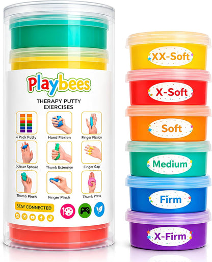 Playbees Therapy Putty, Sensory Hand Exercise for Kids & Adults