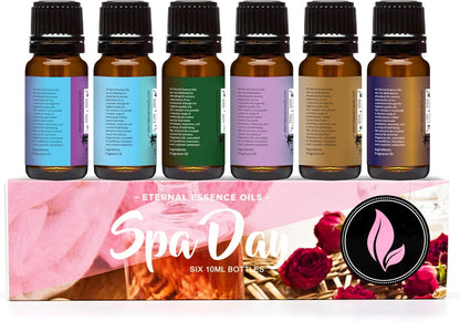 Eternal Essence Oils Beach Set of 6 Premium Fragrance Oils - Includes White Sand, Ocean Breeze, Honolulu Sun, Mermaid, Caribbean Escape, and Sun & Sand Scented Oils - 10ML