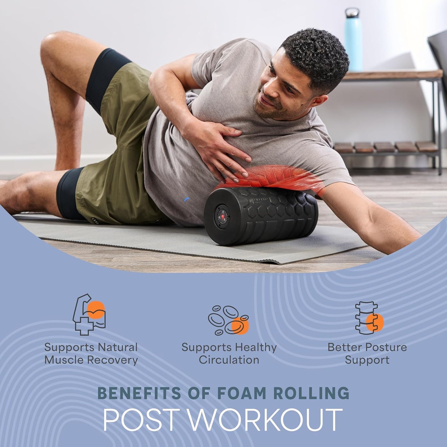 Lifepro 4-Speed Vibrating Massage Ball Roller- Revolutionary Lacrosse Ball Deep Tissue Trigger Point Therapy - Massage Ball for Plantar Fasciitis, Yoga Therapy, Mobility, Myofascial Release Ball