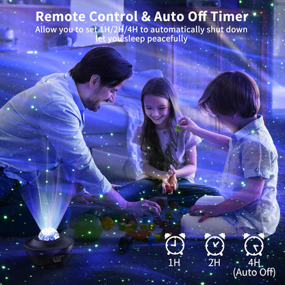 itayak Galaxy Star Projector,Nebula LED Night Light for Room Decor, Ocean Wave Starry Sky Light Projector for Bedroom Home Theater, Remote & Bluetooth Speaker, Christmas for Kids Boy Girl Adults
