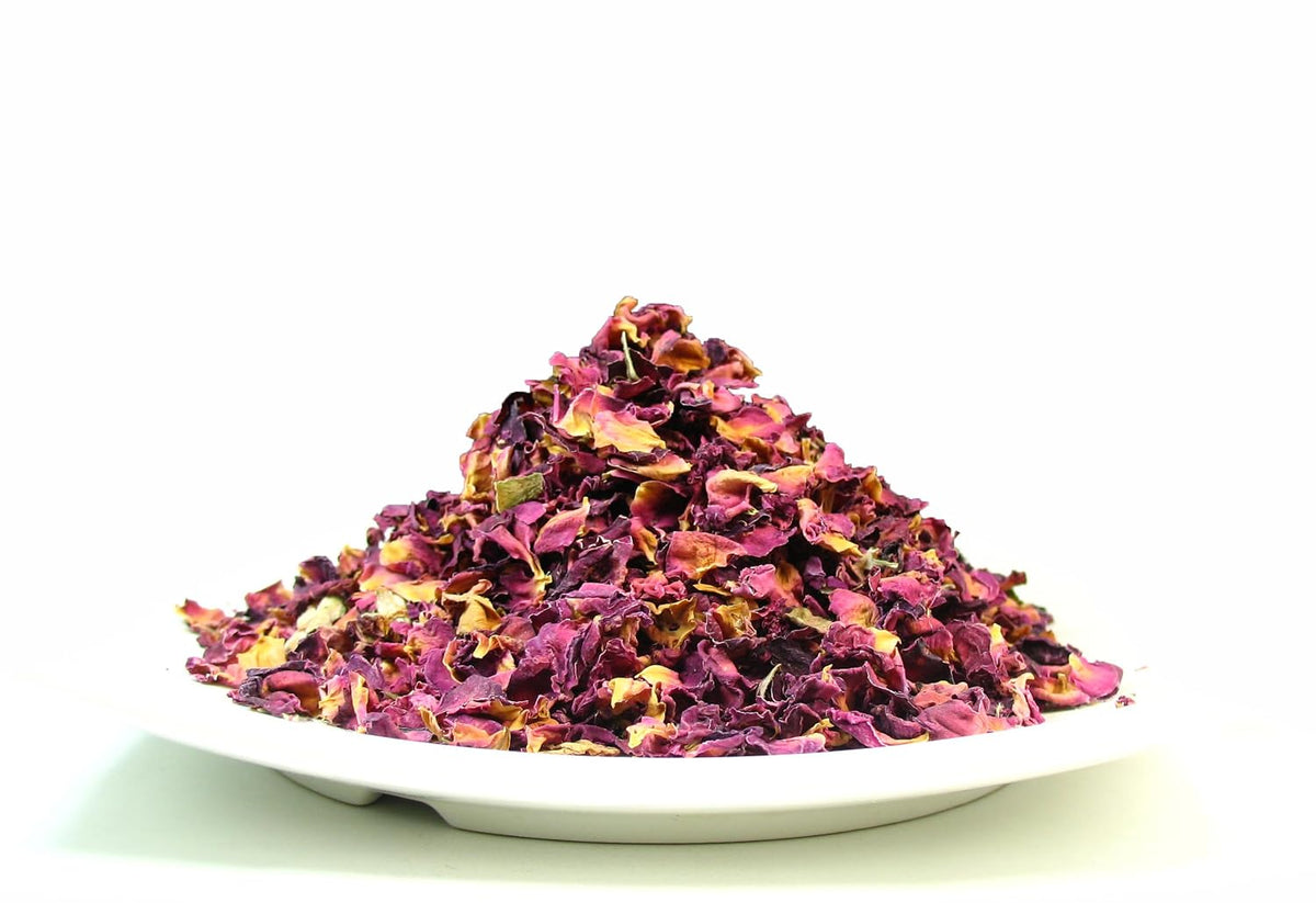 Greenhilltea Premium bulk tea ,Rose Buds and Petals Tea caffeine free herbal tea – 8 Oz Bag