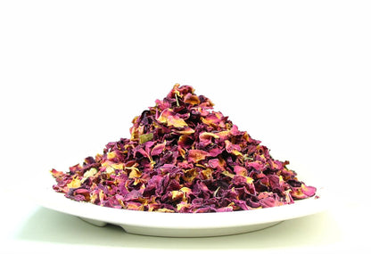 Greenhilltea Premium bulk tea ,Rose Buds and Petals Tea caffeine free herbal tea – 8 Oz Bag