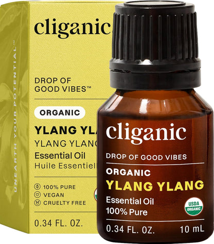 Cliganic Organic Lavender Essential Oil - 100% Pure Natural Undiluted, for Aromatherapy Diffuser | Non-GMO Verified - Colors A