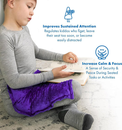 Harkla Weighted Lap Pad for Kids, Deep Blue, 5lb