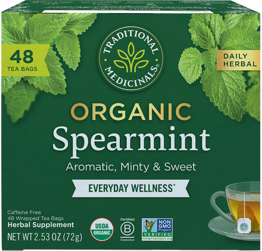 Traditional Medicinals Organic Spearmint, 48 Tea Bags