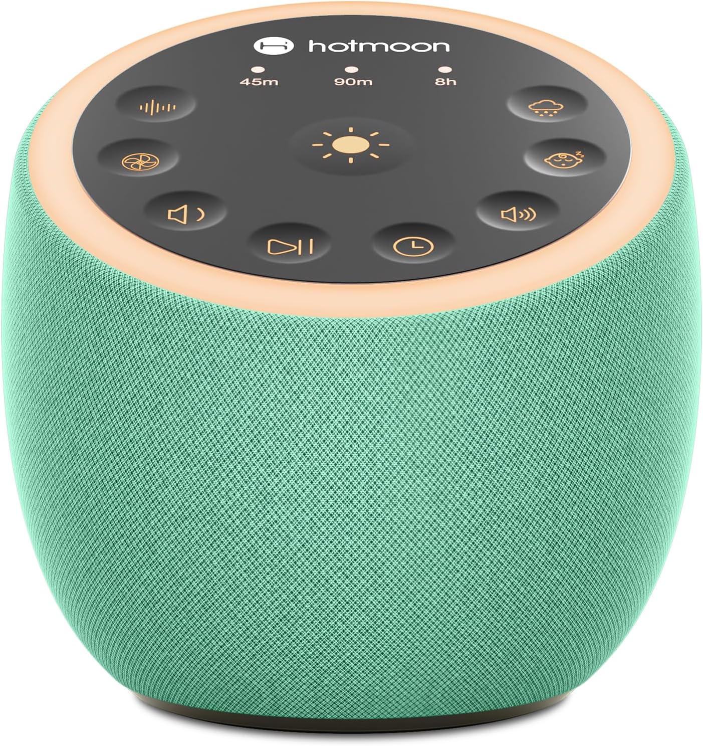 Hotmoon Sound Machine for Sleep, Cocoon 2 White Noise Sound Machine with 40 Relaxing Sounds, Dual-Speaker & Timer, 8 Night Light, Pink Brown Green Noise for Sleeping Adults, Office Privacy, Plug-in