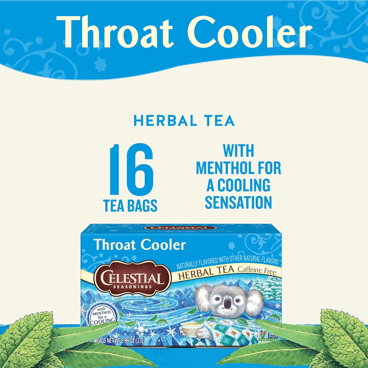 Celestial Seasonings Chamomile Tea Bags - Honey Vanilla Herbal Tea, Caffeine Free, 20 Bags Per Box (Pack of 6)