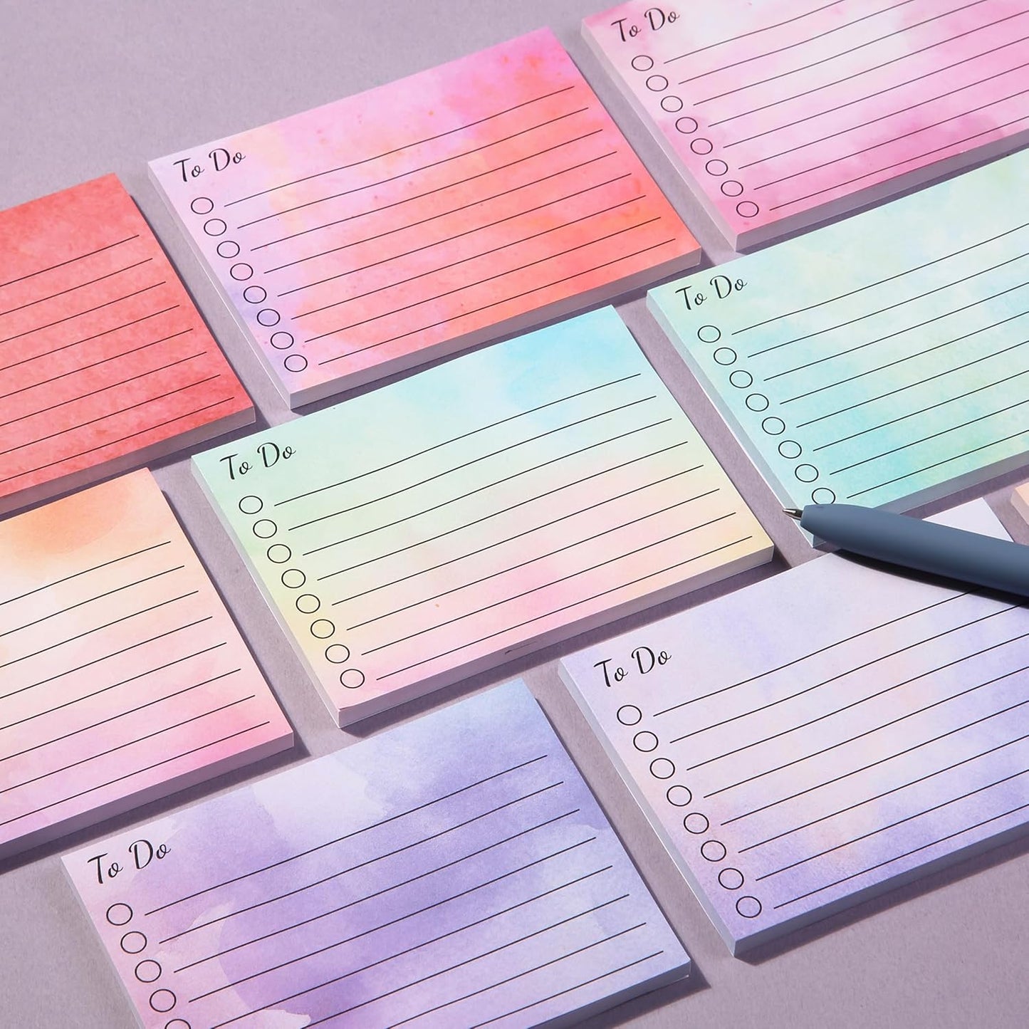 Mr. Pen- to Do List Sticky Notes, 3” x 5”, 9 Pads, 360 Sheets | Lined Checklist Sticky Pads with Smooth Writing, Easy Peel-Off, Thick Paper for Planning, Office, School & Daily Tasks