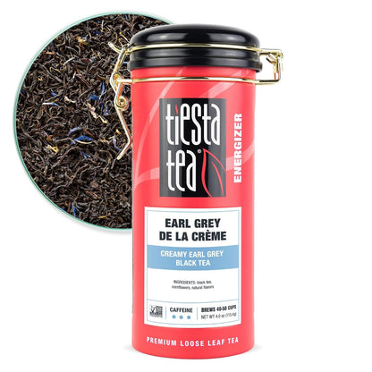 Tiesta Tea Earl Grey de la Crème, Creamy Earl Grey Black Tea, 4oz