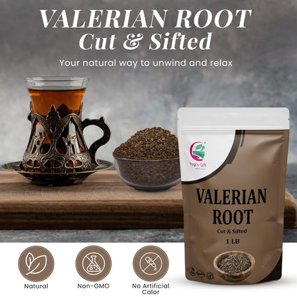 Yogi's Gift® Valerian Root Cut & Sifted 1 lb | Herbal Tea Cut