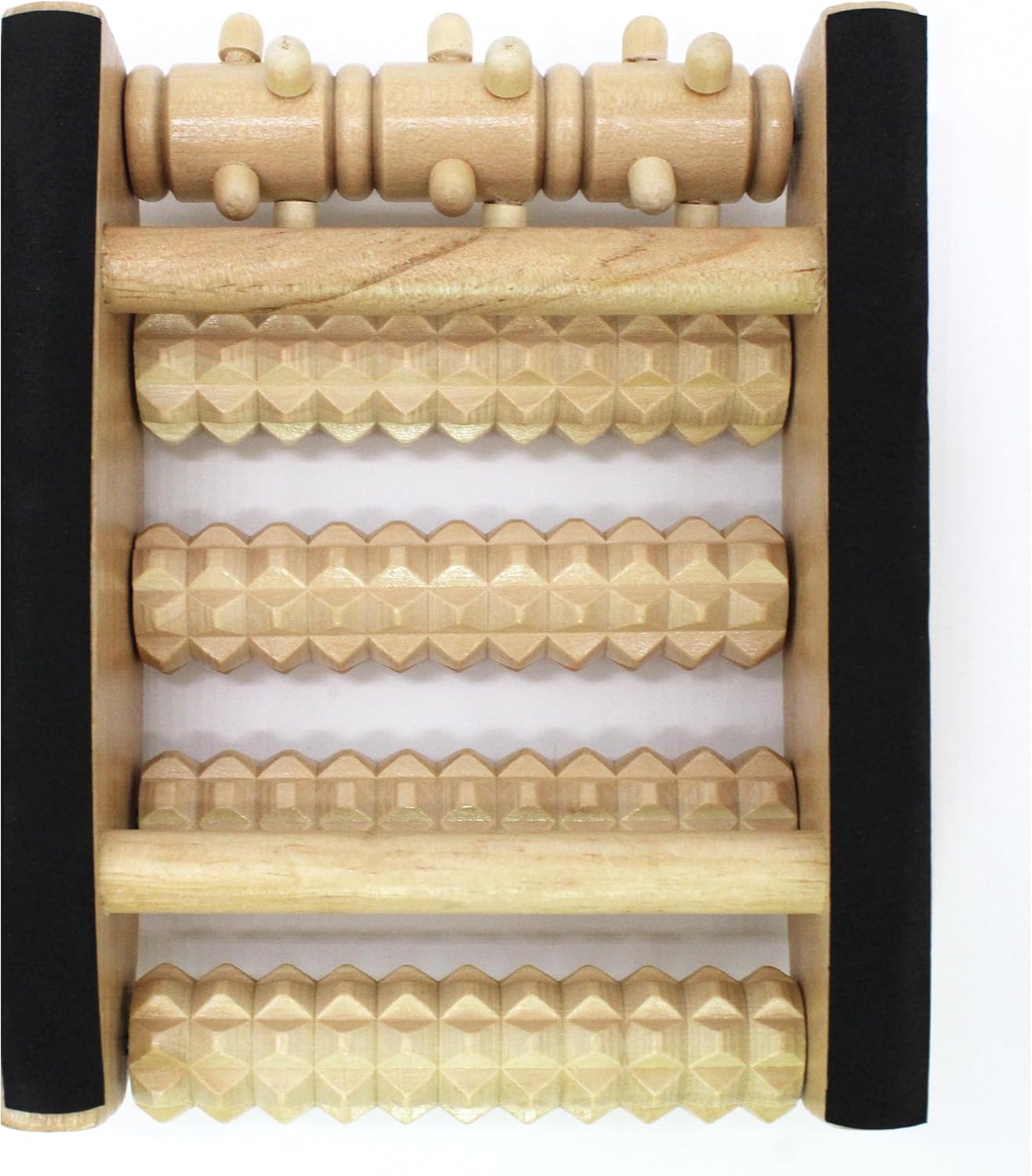 Foot Massager Roller (One Foot). Plantar Fasciitis & Pain Relief. Shiatsu & Acupressure Reflexology Tool, Myofascial Release, Trigger Point Acupuncture. (5.55x4.57x1.77 inch)