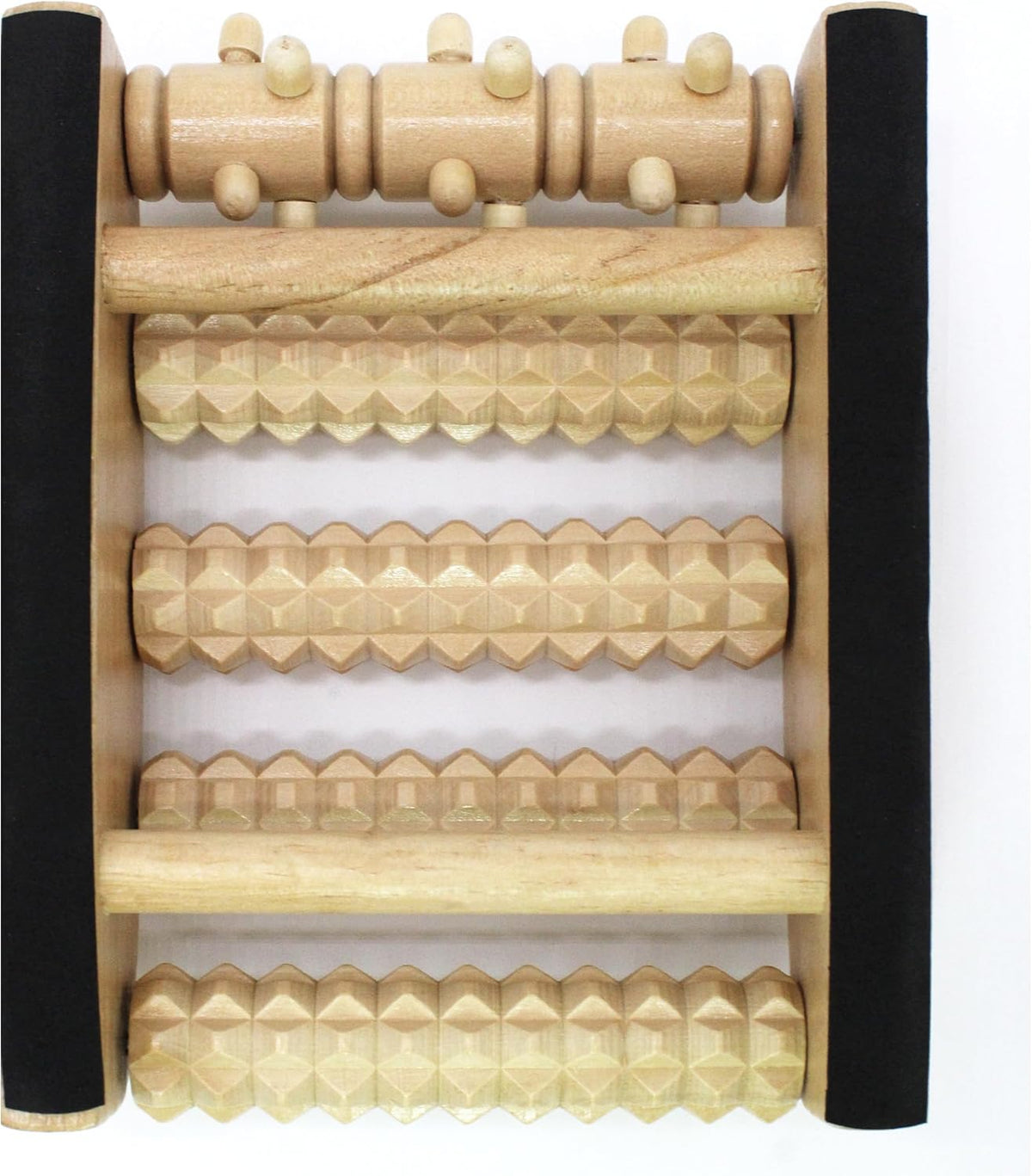 Foot Massager Roller (One Foot). Plantar Fasciitis & Pain Relief. Shiatsu & Acupressure Reflexology Tool, Myofascial Release, Trigger Point Acupuncture. (5.55x4.57x1.77 inch)