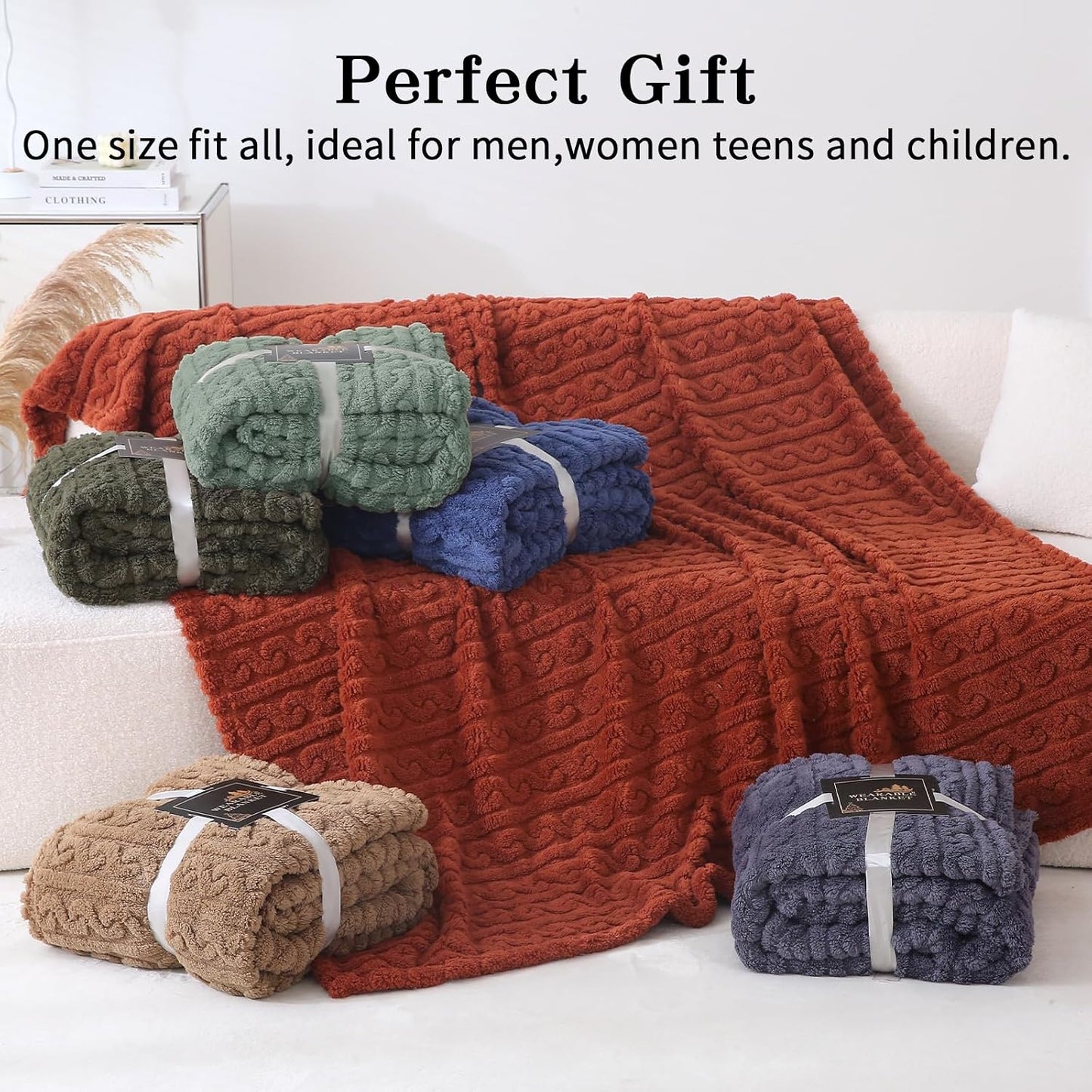 Wearable Blanket Poncho Cape Wrap for Adult, Cozy Sherpa Fleece Pocketed Shawl TV Throw Blankets for Office and Lounge(Purple,58'' x 64'')
