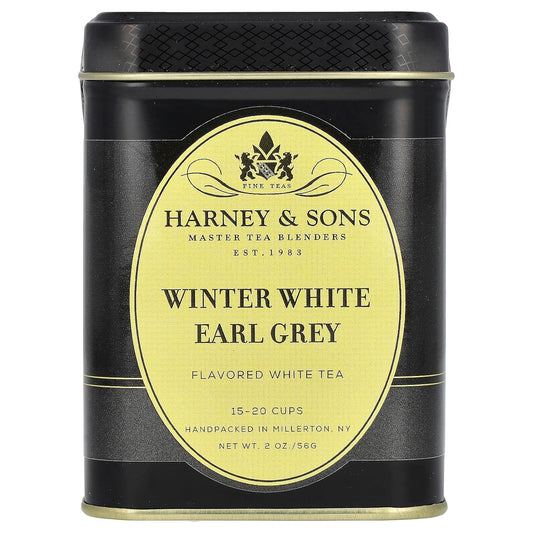 Harney & Sons Winter White Earl Grey Loose Leaf White Tea, 2 oz