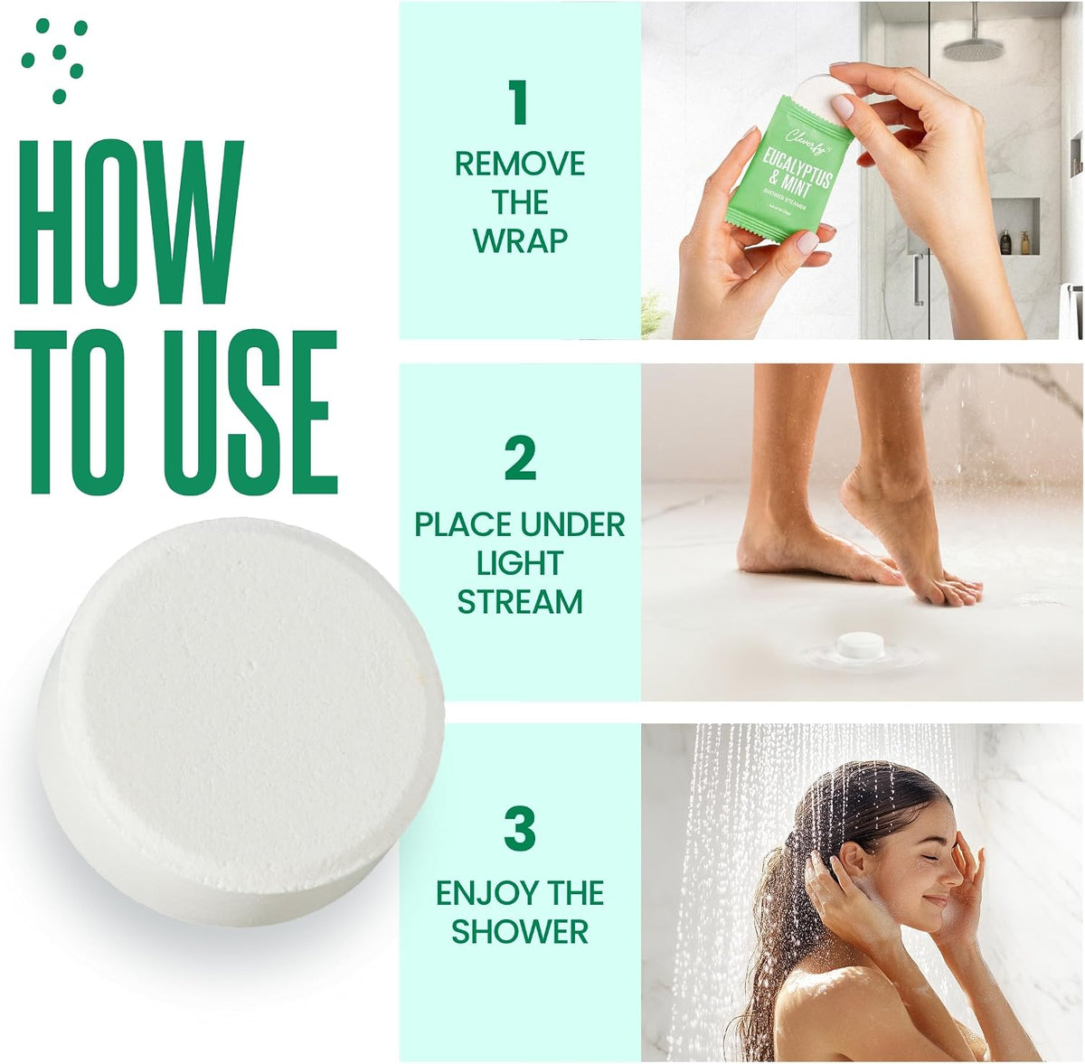 Cleverfy Shower Steamers Aromatherapy Gifts for Women and Men, 18 Tablets