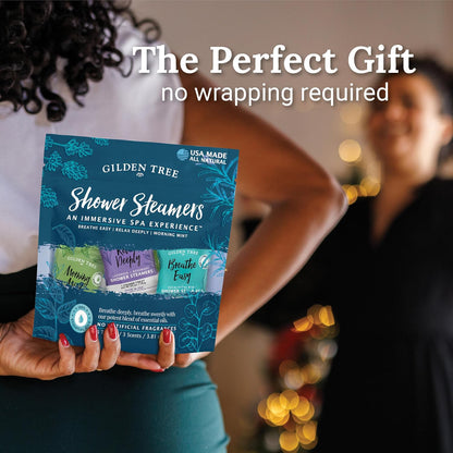 Shower Steamers Aromatherapy Made in USA Lavender & Rosemary 100% Essential Oils Stress Relief, Birthday Gifts for Women Men Teens Adults (Relax Deeply)