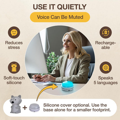 Speaking Breathing Lamp, Guided Meditation & Breathing Light, Kids & Adults