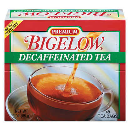 Bigelow 48 Count Premium Decaffeinated Blend Black Tea, Contains 48 Individually Wrapped Tea Bags, Decaf Tea