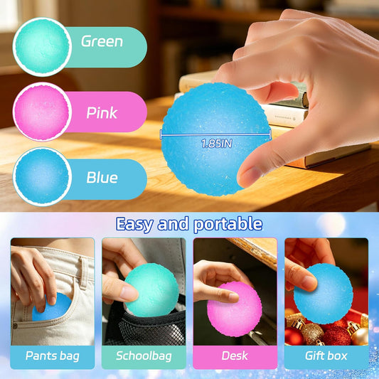 Squishy Textured Stress Balls Silky Fidget Toys for Anxiety Relief