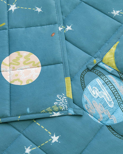 Sivio Weighted Lap Pad 2lbs, Cotton Weighted Blanket Sensory Weighted Lap Blanket Indoor Outdoor, 19 x 21 Inch, Blue Dinosaur