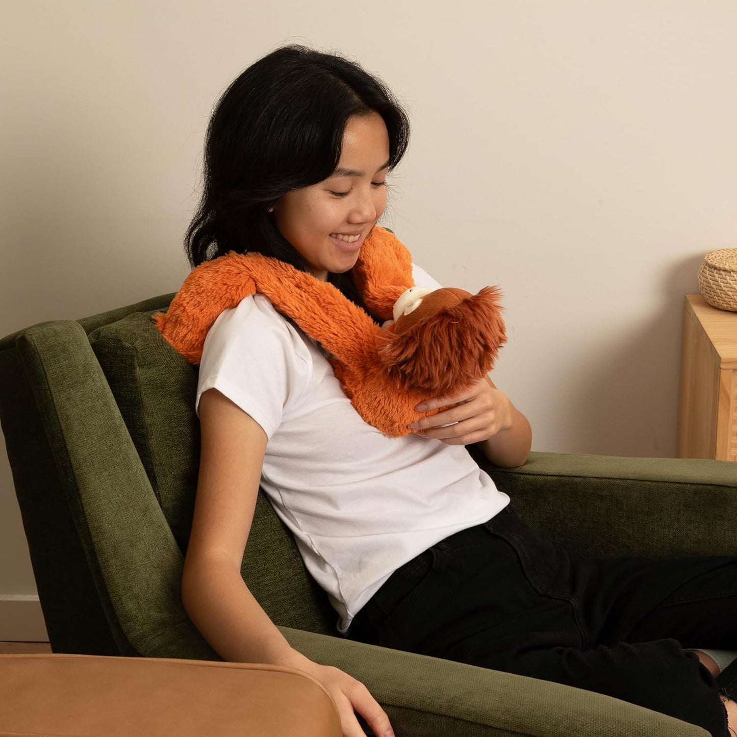 HUGIMALS Hugarounds Sidney the Sea Turtle 2.5 lb Microwaveable & Freezable Weighted Plush Neck & Shoulder Wrap | Soothing, Comforting Hugs for Self-Care & Relaxation | Unscented for Ages 2+