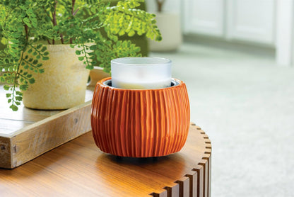 Candle Warmers ETC. Illumination Fragrance Warmer- Light-Up Warmer for Warming Scented Candle Wax Melts and Tarts or to Freshen Room, White Harmony