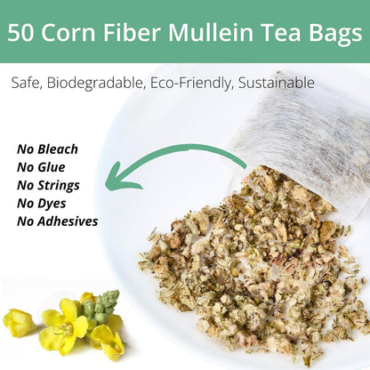 60 Lemon Balm Tea Bags - VitalForest Dried Lemon Balm Leaves Tea -1.5g/Bags, Calming Herb, Stress Relief & Sleep Support, Non-GMO, Caffeine-Free