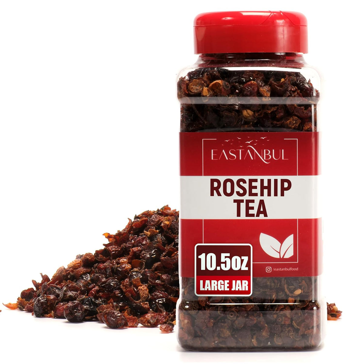 Eastanbul Dried Rose Hips, Loose Leaf Tea, Natural, Gluten Free, 10.5oz